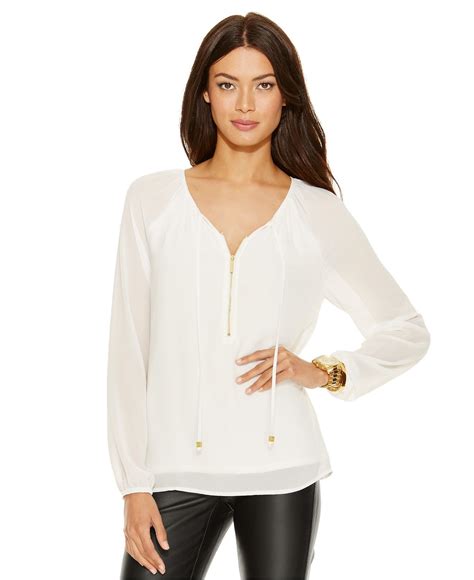 michael kors girls novelty clothing|michael kors blouses at macy's.